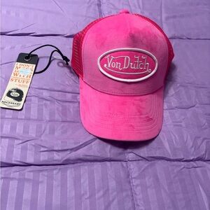 Von Dutch Fuchsia and Pink Women's Hat